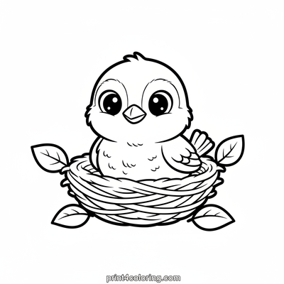 Sweet Baby Sparrow's Snug Nest