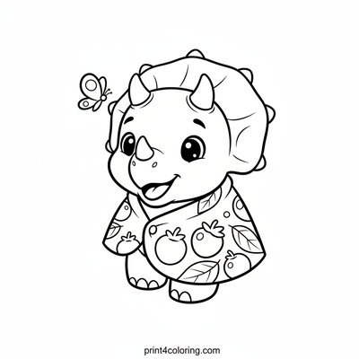 Tiny Triceratops's Berry Best Picnic