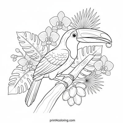 Vibrant Toucan's Tropical Feast