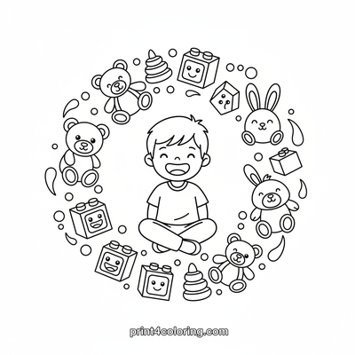 Playtime Tornado Adventure! - free printable coloring page