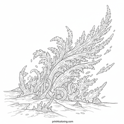 Triton's Shimmering Ice Garden