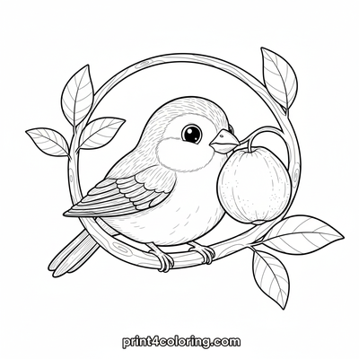 Sweet Guava Feast: A Tropical Bird's Delight