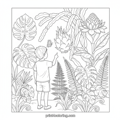 Tropical Garden Discovery: Hidden Dragon Fruit