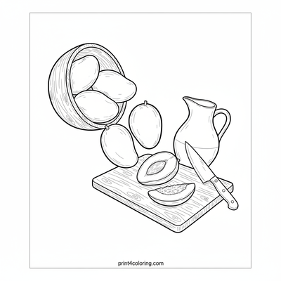 Bountiful Mango Kitchen Scene