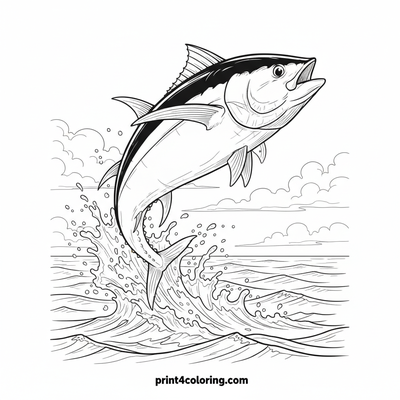 Majestic Tuna's Ocean Leap