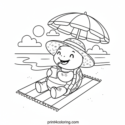 Sunny Sipper Turtle's Beach Bliss