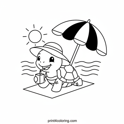Nature coloring page preview
