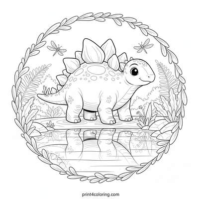 Stegosaurus coloring pages preview