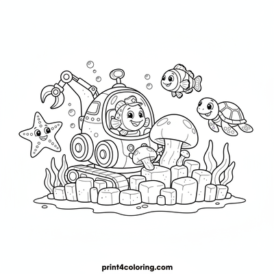 Bubble-Powered Reef Builder