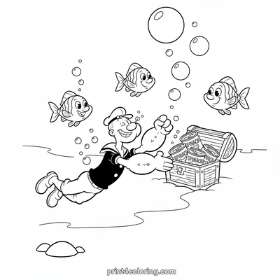 Popeye's Deep Sea Spinach Discovery