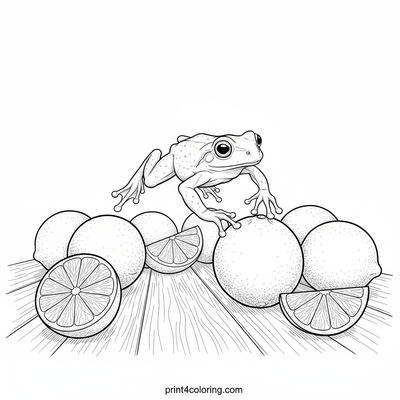 A Zesty Leap: Unexpected Lime Frog