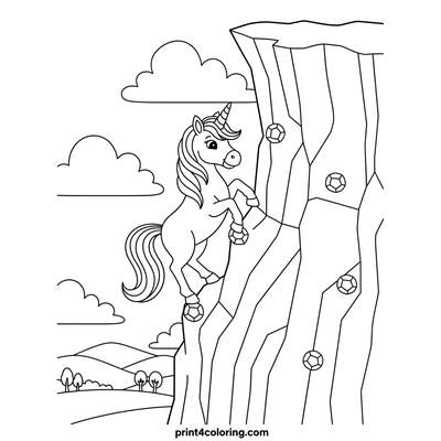 Unicorn's Sparkling Rainbow Ascent