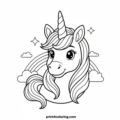 Unicorn's Dazzling Rainbow Skateboard Adventure