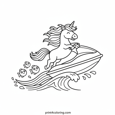 Rainbow Jet Ski Unicorn Fun!
