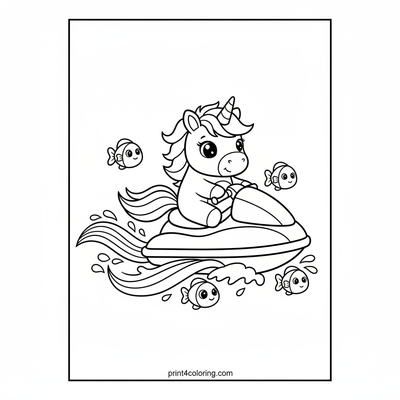 Rainbow Unicorn Jet Ski Adventure