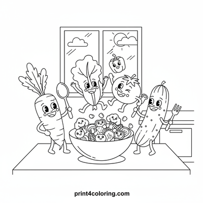 Veggie Friends' Super Salad Adventure