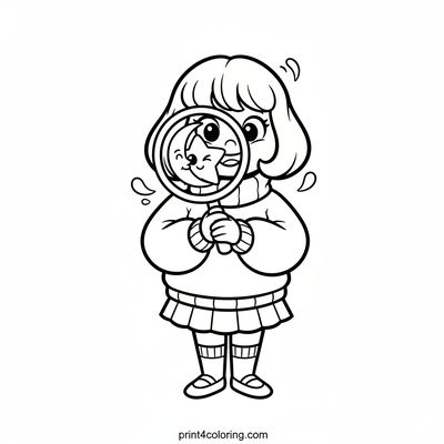 Velma's Stellar Surprise - free printable coloring page