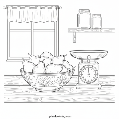 Grandma's Rustic Pear Still Life