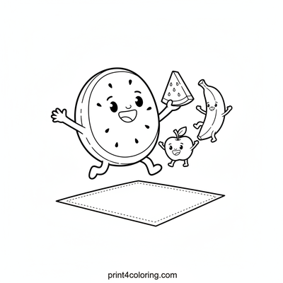 Watermelon Picnic Pals: A Fruity Feast