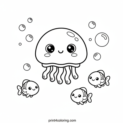 Wobbly Wonders: Baby Jellyfish's Ocean Dance