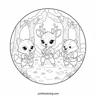 Woodland Dojo Harmony: Forest Friends Martial Arts