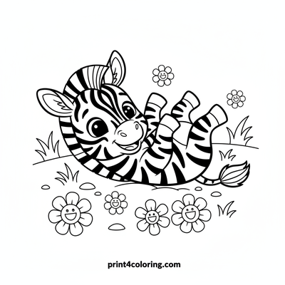 Zola the Playful Zebra Foal