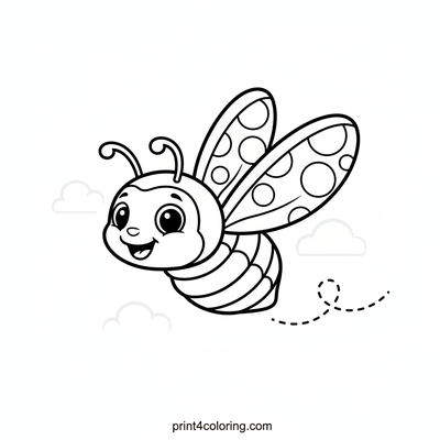 Zooming Sky Beetle Race - free printable coloring page