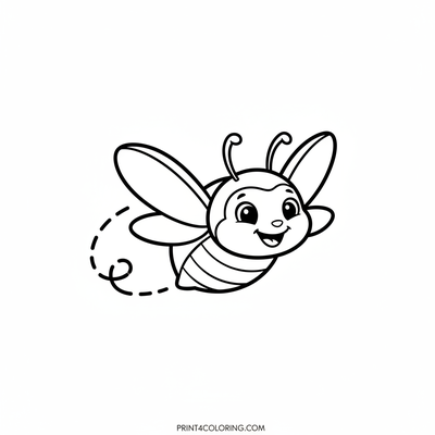 Zooming Beetle Adventure - free printable coloring page