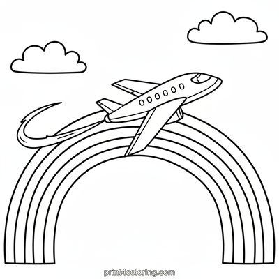 Soaring Through the Spectrum - free printable coloring page