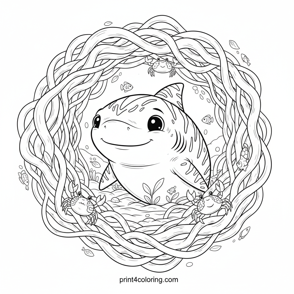 Hidden Stripes: Mangrove Tiger Shark Haven