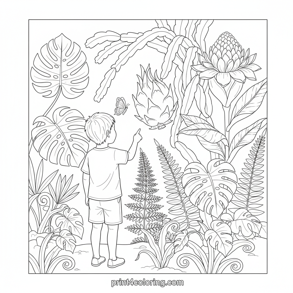 Tropical Garden Discovery: Hidden Dragon Fruit