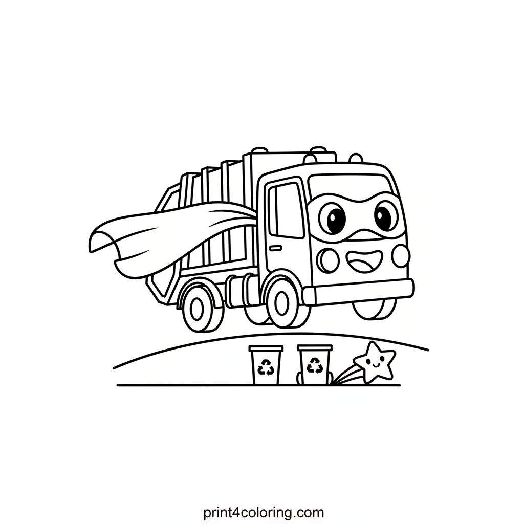 The Caped Crusader Garbage Truck!