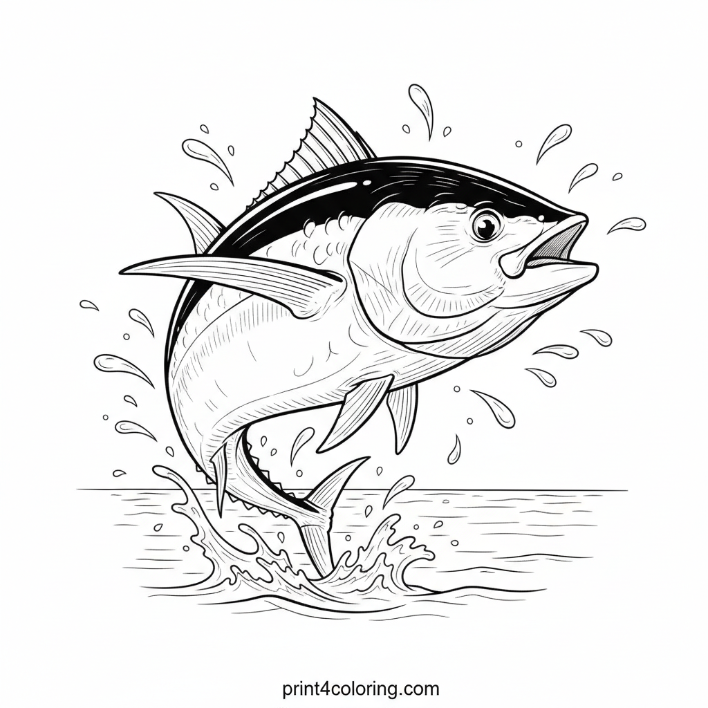 Majestic Tuna's Ocean Leap