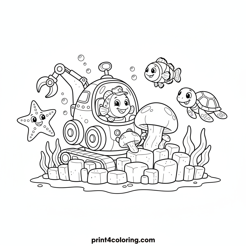 Bubble-Powered Reef Builder