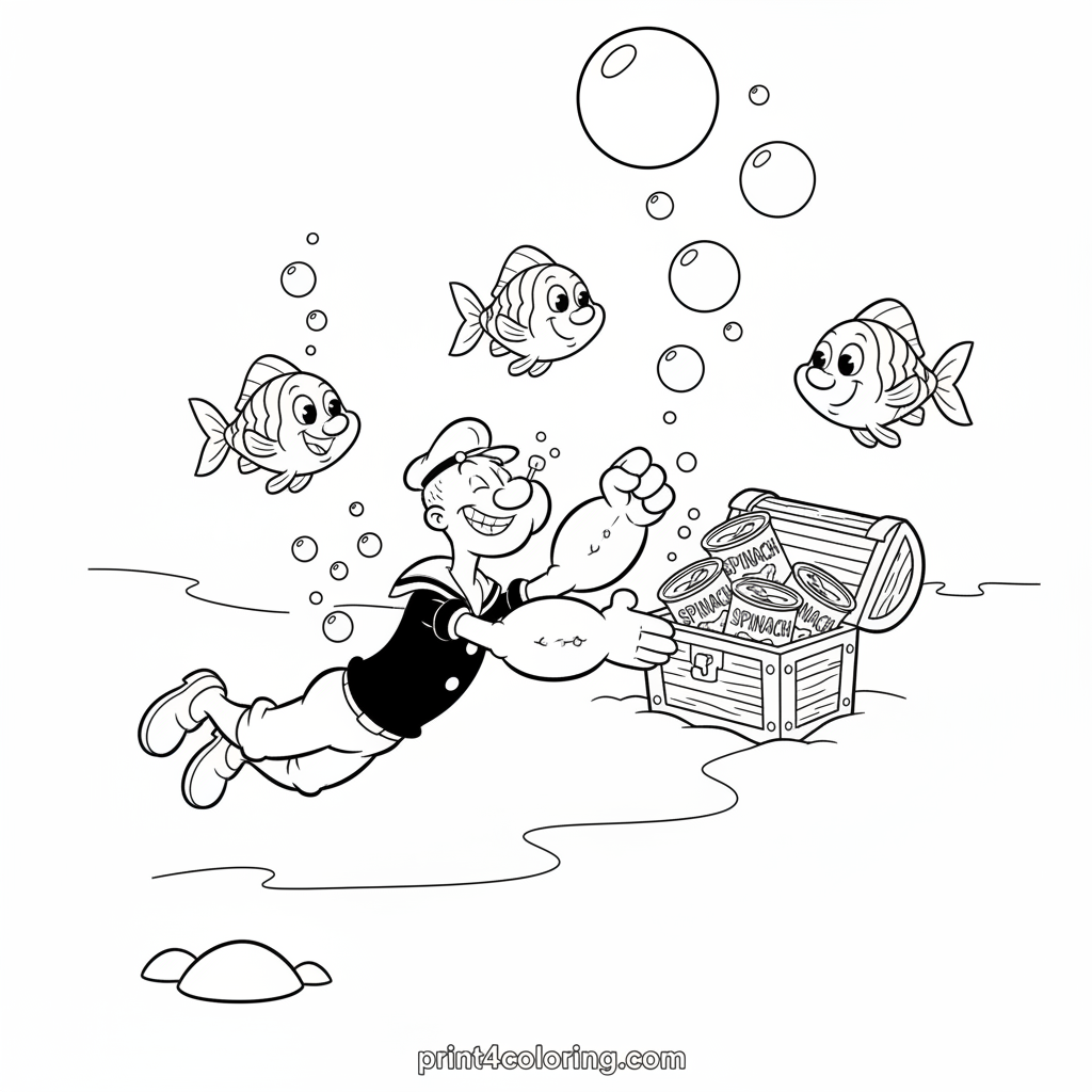 Popeye's Deep Sea Spinach Discovery