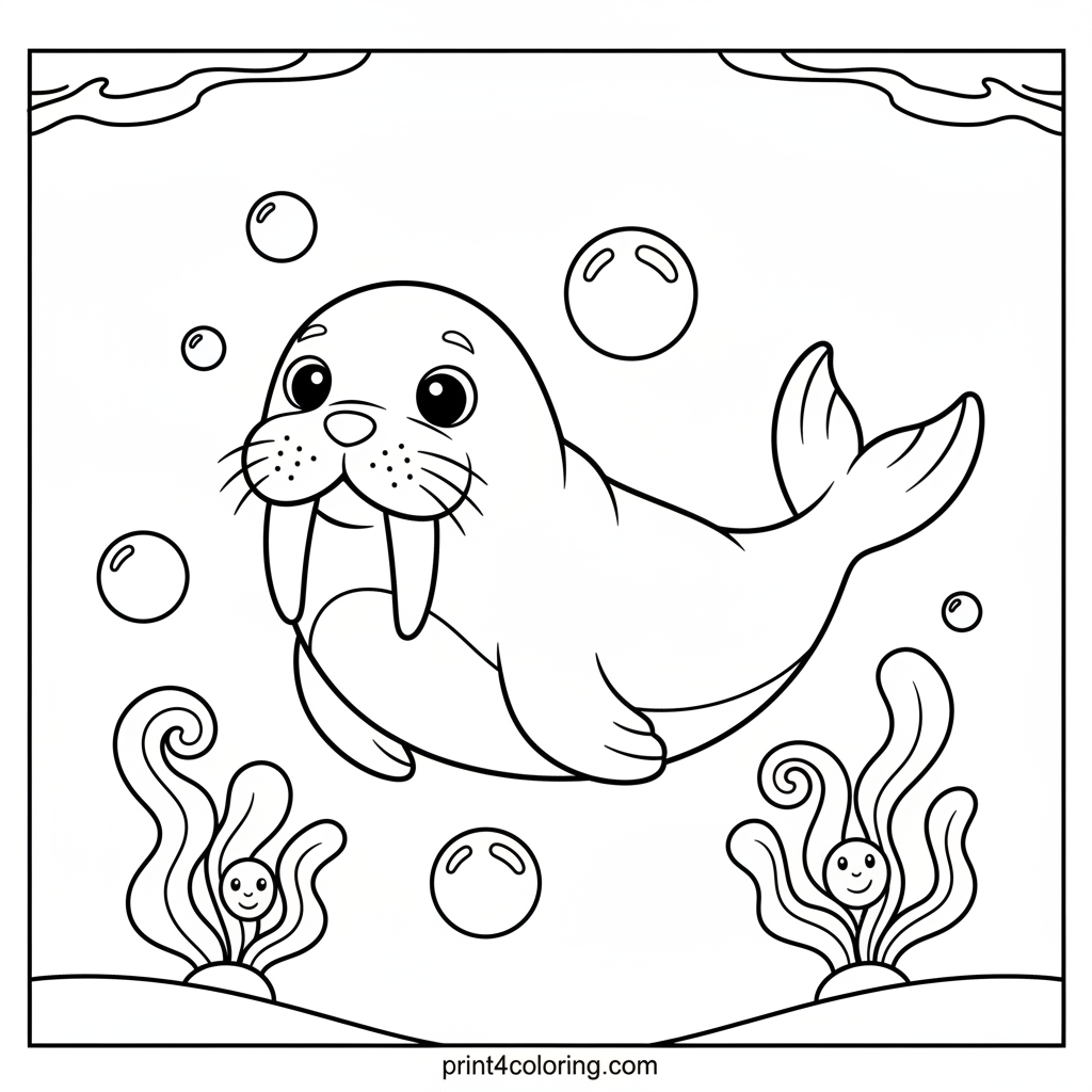 Graceful Walrus in a Bubble Wonderland