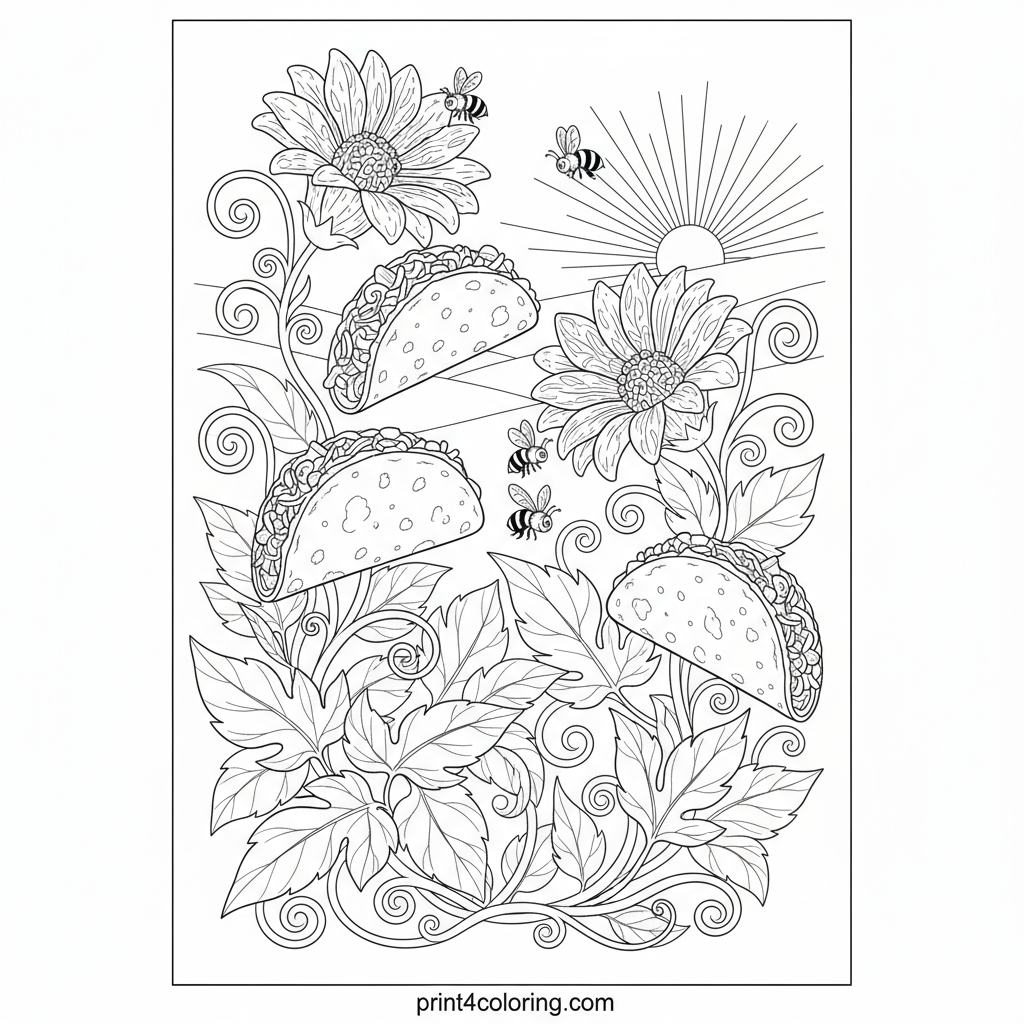 Whimsical Taco Garden Bloom