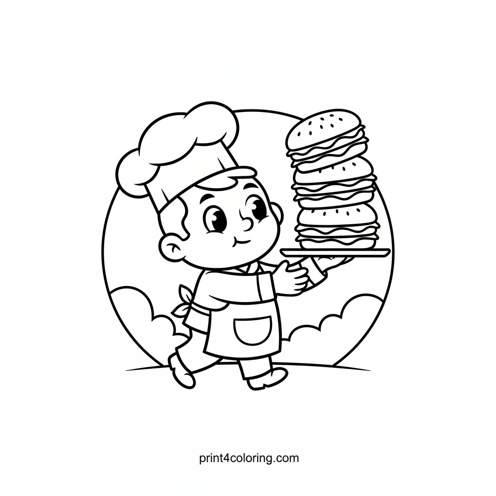 Wimpy's Wobbly Burger Tower