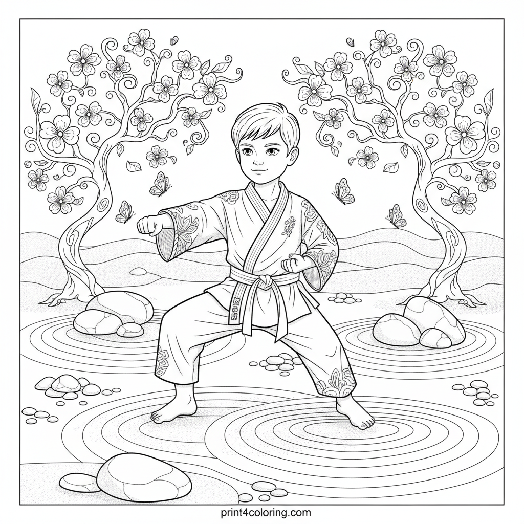 Zen Warrior's Serene Kata Challenge